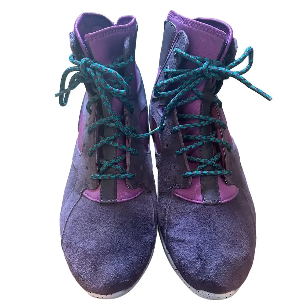 Nike Women’s Purple Koth Mid Hi Lace Up Shoes Rear Zip Size 9.5